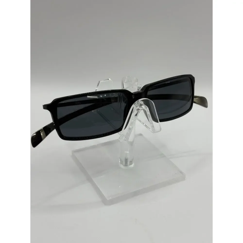 Versus Sunglasses Rectangular Black Gray Lenses Unisex 53mm